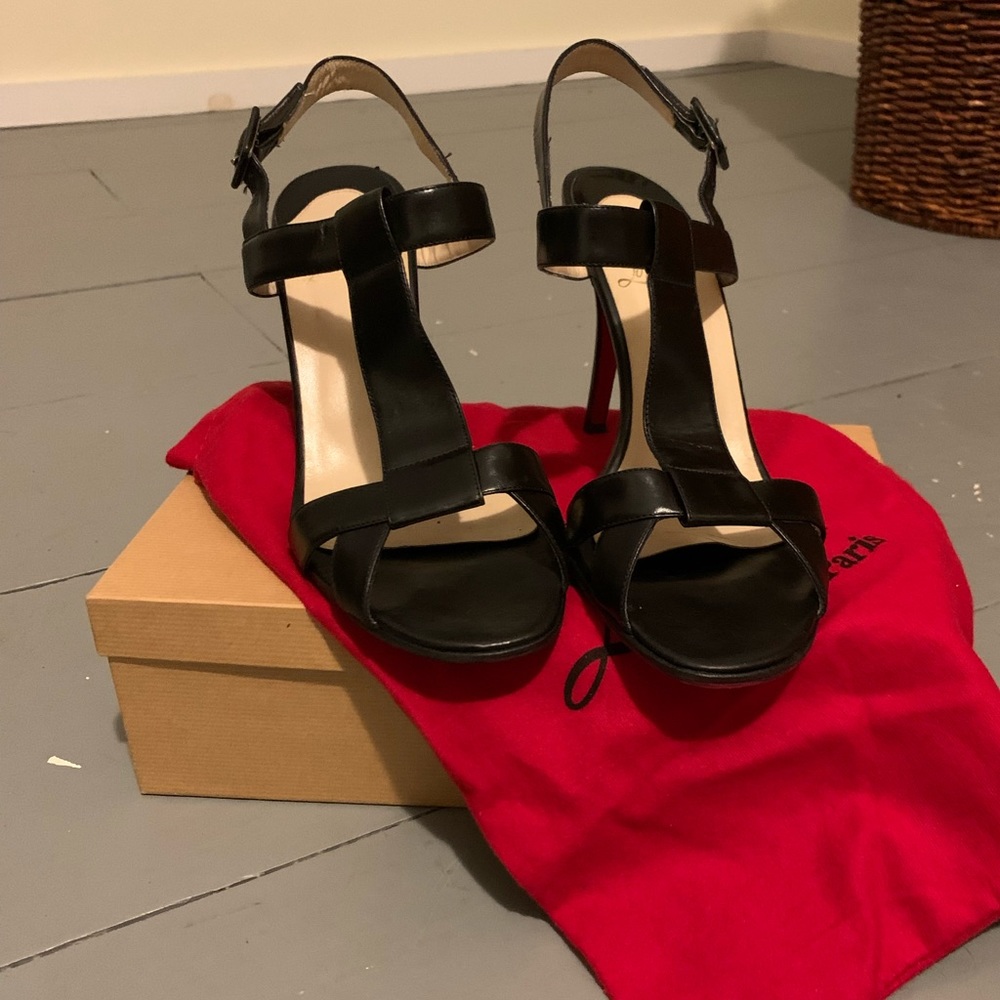 Christian Loubitain T Strap Heels